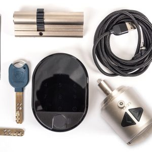 מערכת מנעול לוקאפ מלאה + קודן משולב - רב בריח