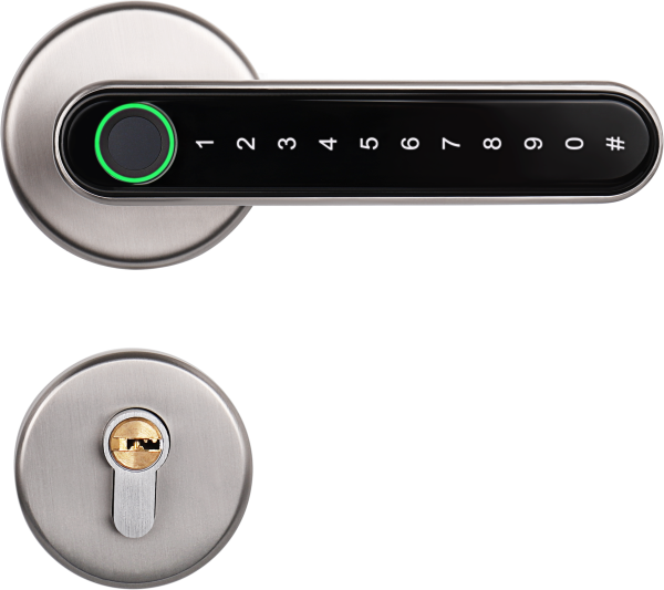 ידית חכמה לדלת עם קוד- לדלתות פנים